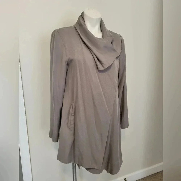 Garnet Hill Asymmetrical Draped Jacket (6) - Picture 1 of 13
